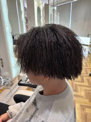 ミディアム パーマ メンズ 北脇 健治のヘアスタイル