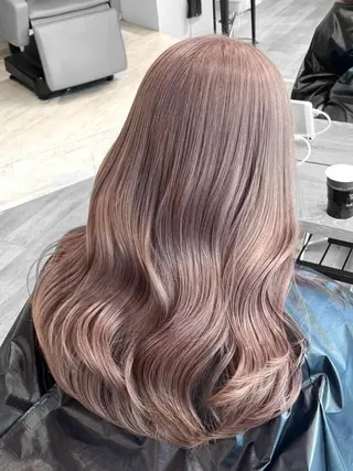 ロング カラー CHAINON所属・🤎HAZUKI🤎 ハイトーン✨のヘアスタイル