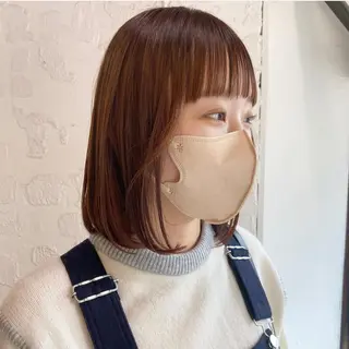 ミディアム カラー パーマ ヘアアレンジ 🎀ダブルカラーレイ ヤーyuuri🎀のヘアスタイル