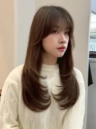 ロング 🎀ゆうな/艶髪/ 透明感カラー🎀のヘアスタイル