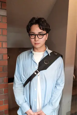 ショート パーマ メンズ ヒカル/ミディアム パーマ/ロングパーマのヘアスタイル