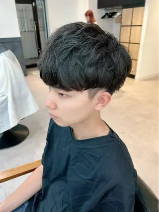 パーマ メンズ 🤎ベージュカラー 🐶メンズパーマのヘアスタイル