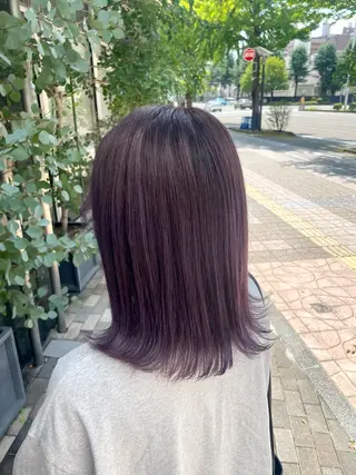 セミロング カラー 髪質改善🌱 高橋みなみのヘアスタイル