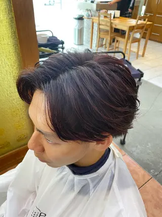 カラー メンズ 🚹/センター パート特化/海里のヘアスタイル