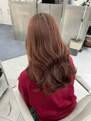 セミロング カラー ヘアアレンジ ハイトーン/透明感/ レイヤー/かずや🦁のヘアスタイル