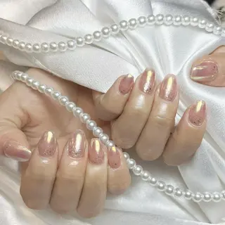 ネイル RAFFINE 月🦋🩵のネイルデザイン