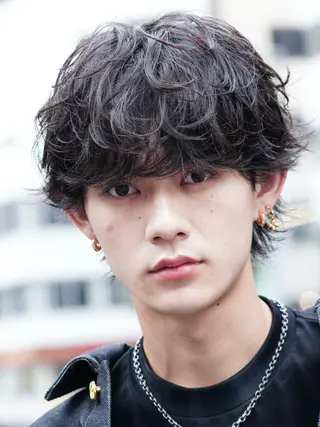 パーマ メンズ fifth men's原宿所属・fifth/原宿/ シャドウパーマ/カズのヘアスタイル