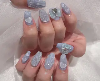 ネイル ETERNA Nail 銀座店【パラジェル/フィルイン/チップ長さだし/マグネット/ニュアンス】所属・ア カリのネイルデザイン