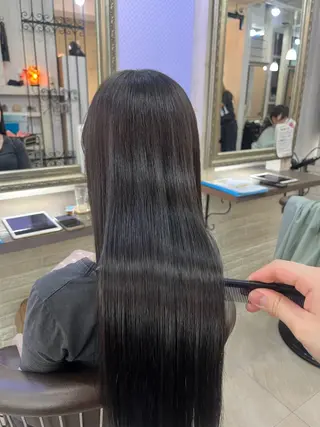 ロング 兒玉/透明感カラー 髪質改善のヘアスタイル