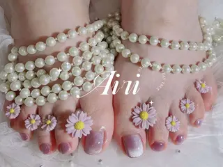 ネイル ネイルサロンAiri 長さ出し·シンプルのネイルデザイン