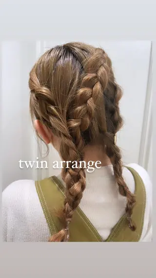 ミディアム ヘアアレンジ ボブパーマ ♡ヨシカワハナコのヘアスタイル