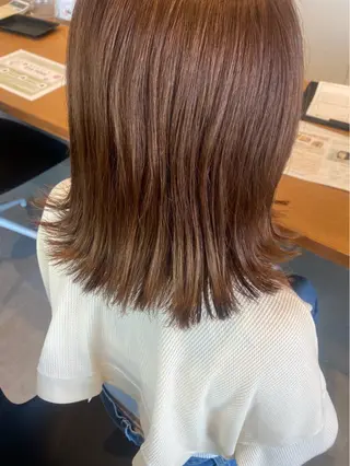 ミディアム カラー hair S.coeur emu所属・黒木 日那のヘアスタイル