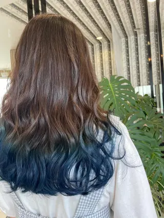 ロング カラー 石坂 瀬音のヘアスタイル