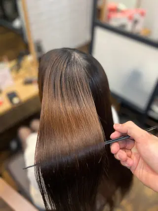 ロング Salowin銀座suite店所属・美髪縮毛矯正/髪質 改善カラー/寺倉海人のヘアスタイル