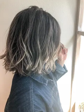 ショート カラー 【1日2名様限定】 AFLOAT白川雄副のヘアスタイル