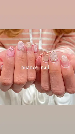 ネイル 淡色ネイル 🎀moeのネイルデザイン