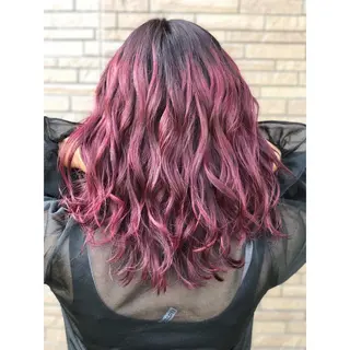 ミディアム カラー アンドウ ユウ/ レイヤーカット/韓国のヘアスタイル