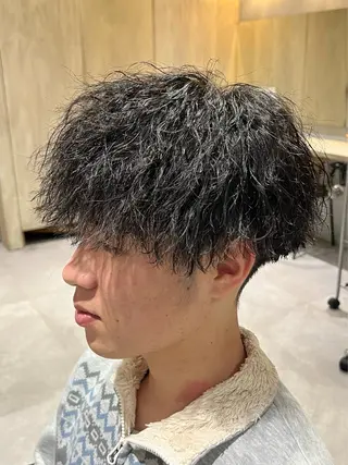 ショート パーマ メンズ 【パーマ満足度No. 1🥇】宮脇 大樹のヘアスタイル