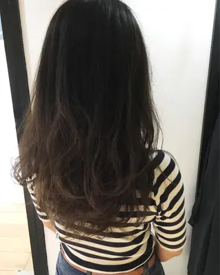 ロング 國村 優のヘアスタイル