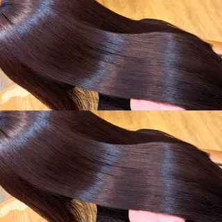 ロング カラー 👑髪質改善wカラー /ハイトーン/アユカのヘアスタイル