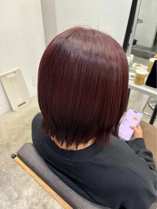 ショート 絶対綺麗な暖色カラー 🎯あります✨増渕✨のヘアスタイル