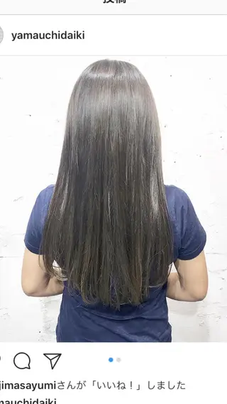 ロング カラー ヘアアレンジ ✨艶髪✨透明感✨ 山内大樹のヘアスタイル