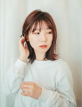 ミディアム カラー 吉田 浩太郎のヘアスタイル