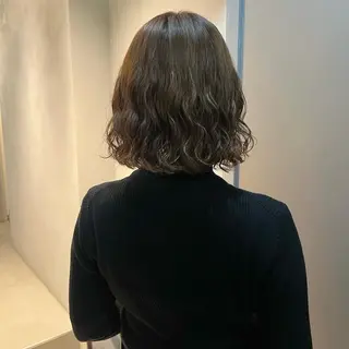 ミディアム カラー パーマ akane/ベージュ /オリーブ/ブラウンのヘアスタイル