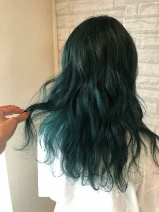 ロング カラー JIL BLAN 京都所属・RU RIのヘアスタイル