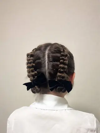 ミディアム ヘアアレンジ 大山 麗美のヘアスタイル