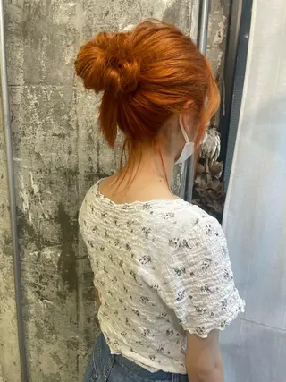 セミロング カラー ヘアアレンジ emu head spa & treatment所属・髙塚碧🇰🇷 韓国ヘア🎗️のヘアスタイル