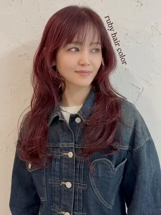 ロング カラー 平田 健一のヘアスタイル