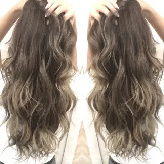 ロング カラー 井上 一平のヘアスタイル