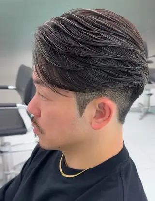 メンズ 白髪ぼかし/白髪 メッシュ/ゆうとのヘアスタイル