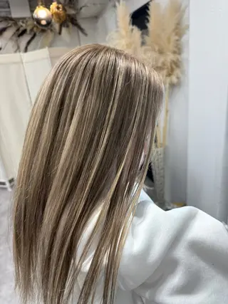 セミロング カラー ヘアアレンジ 久米 治仁のヘアスタイル