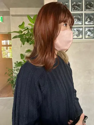 セミロング 似合わせカットカラー 👩MINAのヘアスタイル