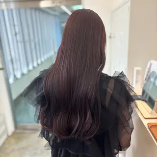 ロング カラー 色白に見える暗髪 梅田・増田のヘアスタイル