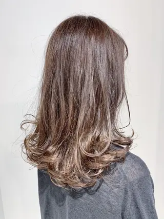 セミロング カラー 池田 雄太 ✨美髪縮毛矯正✨のヘアスタイル