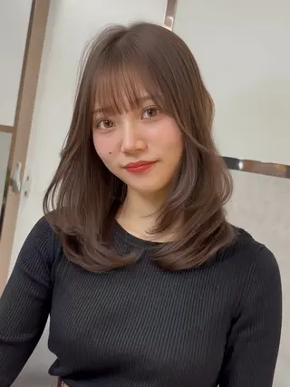 ミディアム カラー 【美髪矯正】 吉村　清志のヘアスタイル