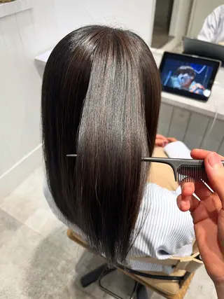 ロング ✨縮毛矯正お任せ 下さい✨鈴木風汰のヘアスタイル