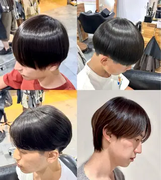 ミディアム パーマ メンズ 👑松山ストレート/ メンズヘア/龍仁👑のヘアスタイル