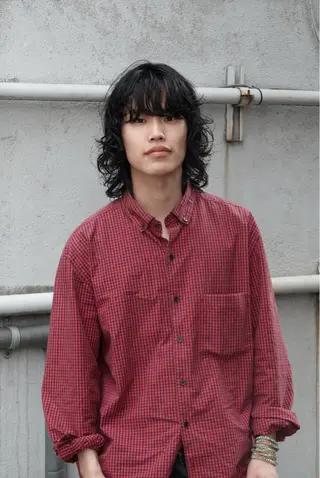 ミディアム メンズカット/パーマ /ユアサシュンスケのヘアスタイル