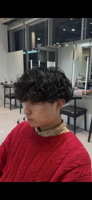 ショート パーマ 似合わせパーマ🔥 河浪  大智のヘアスタイル