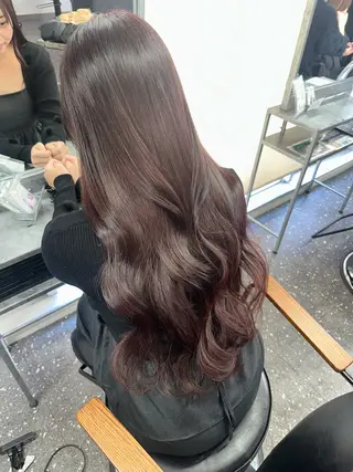 ロング カラー 髪質改善⭐️縮毛矯正 中野⭐️Rinaのヘアスタイル