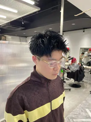 ショート メンズ フェザーショート⚡️ REONのヘアスタイル