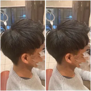 ショート パーマ メンズ 🌼二本柳 🌼のヘアスタイル