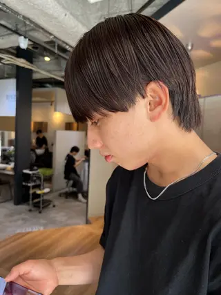 パーマ メンズ 赤み消しカラー✳️ 井上明日翔💫のヘアスタイル