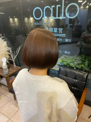 ミディアム 西田辺/ タカスナオヤのヘアスタイル