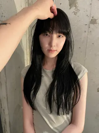 ロング カラー sano rikitoのヘアスタイル