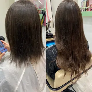 ロング カラー 新宿/韓国ヘア 中明度カラー/かやのヘアスタイル